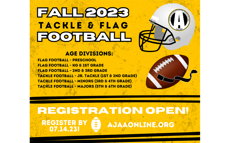 Fall Football Registration Opens May 10th!
